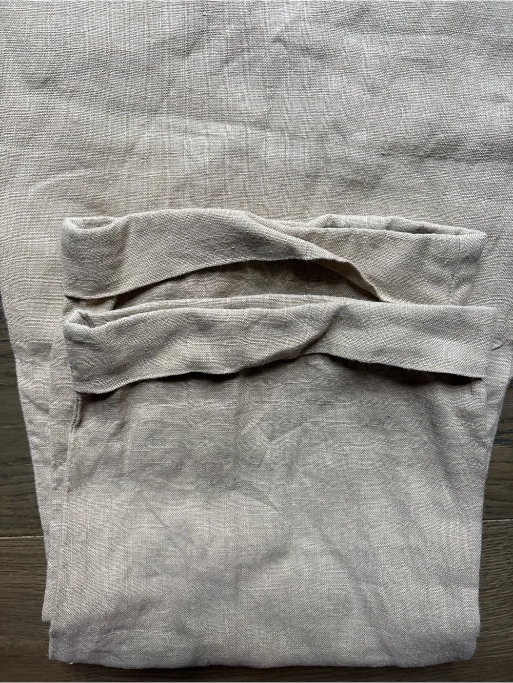 Polo By Ralph Lauren 100% Linen Pants Cuffed Pockets Old Money Tan Size 38x32